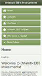 Mobile Screenshot of eb5orlandoinvest.com