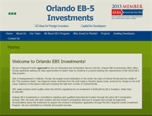 Tablet Screenshot of eb5orlandoinvest.com